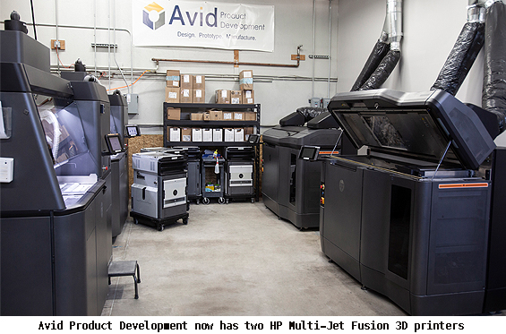 Multi Jet Fusion 4210 3D Printers at Avid Product Development